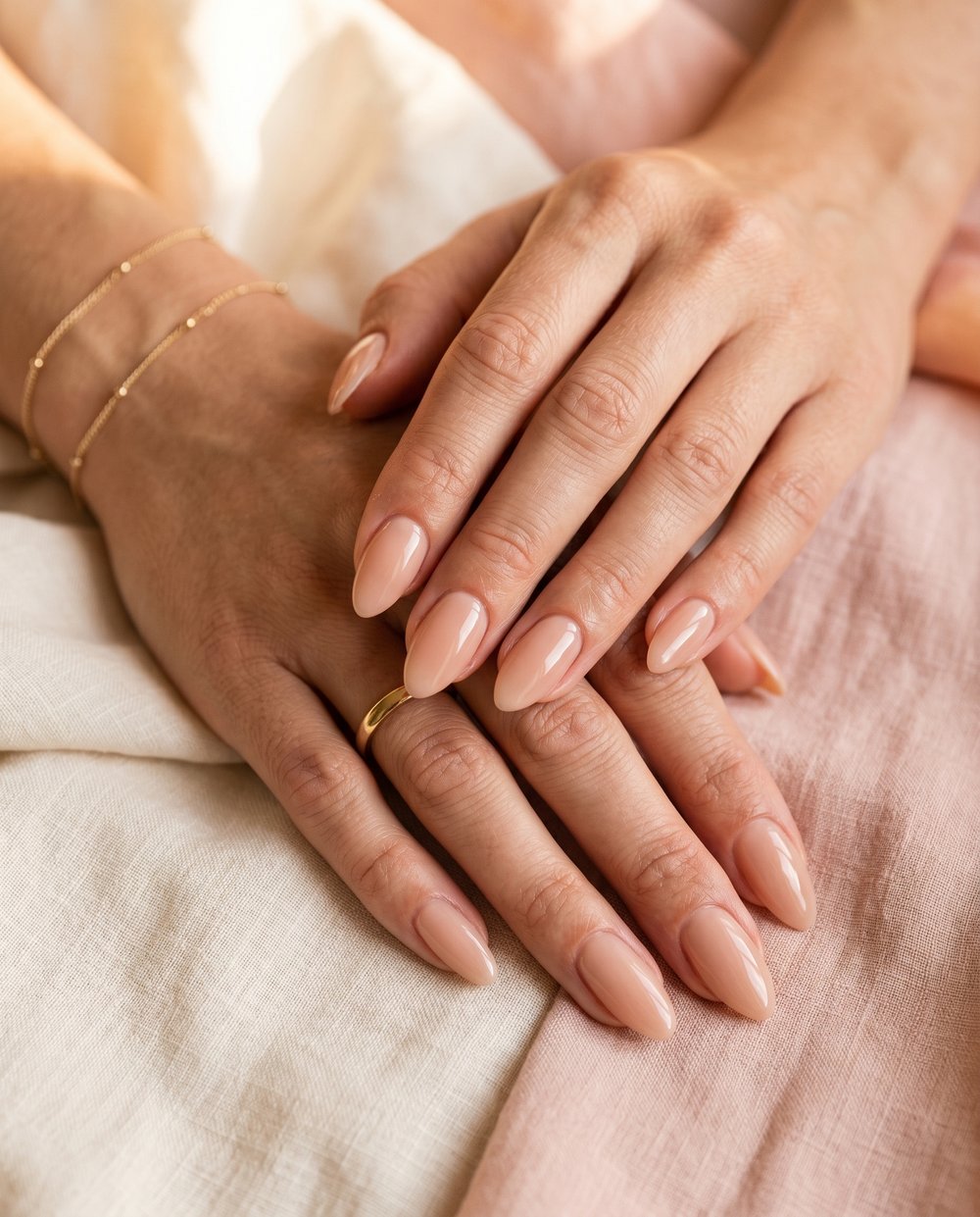 Natuurlijke nude nagels met BIAB